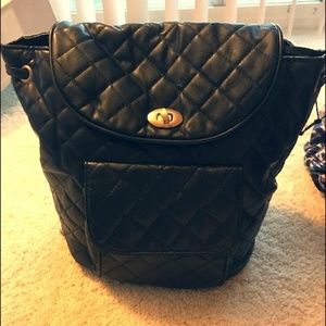 Ariana Grande Backpack with Gold Hardware